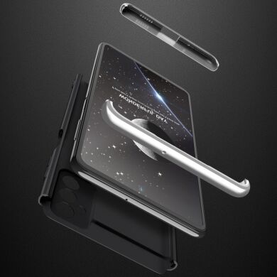 Защитный чехол GKK Double Dip Case для Samsung Galaxy M52 (M526) - Black / Silver