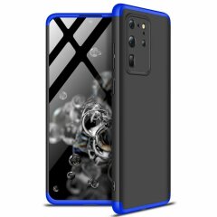 Захисний чохол GKK Double Dip Case для Samsung Galaxy S20 Ultra (G988) - Black / Blue