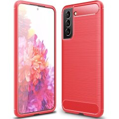 Защитный чехол UniCase Carbon для Samsung Galaxy S21 FE (G990) - Red