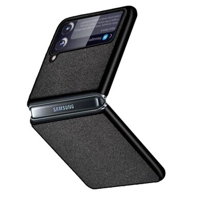 Защитный чехол UniCase Cloth Texture (FF) для Samsung Galaxy Flip 3 - Black