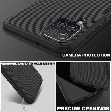 Защитный чехол UniCase Twill Soft для Samsung Galaxy A12 (A125) / A12 Nacho (A127) / M12 (M127) - Black