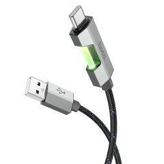 Кабель Hoco U123 USB to Type-C (3A, 1.2m) - Black