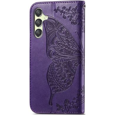 Чехол UniCase Butterfly Pattern для Samsung Galaxy A25 (A256) - Dark Purple