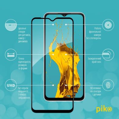 Защитное стекло Piko Full Glue для Samsung Galaxy A23 (A235) - Black