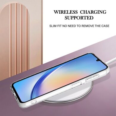 Защитный чехол Deexe Marble Style для Samsung Galaxy A25 (A256) - Light Purple