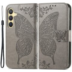 Чохол UniCase Butterfly Pattern для Samsung Galaxy S24 Plus - Grey