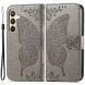 Чехол UniCase Butterfly Pattern для Samsung Galaxy S24 Plus - Grey. Фото 1 из 5