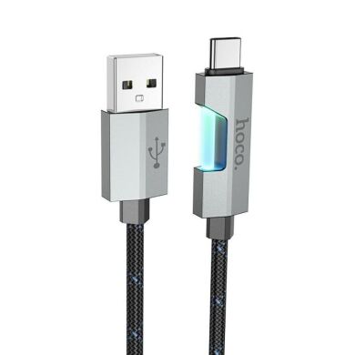 Кабель Hoco U123 USB to Type-C (3A, 1.2m) - Black