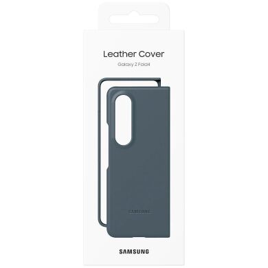 Защитный чехол Leather Cover (FF) для Samsung Galaxy Fold 4 (EF-VF936LJEGUA) - Moss Gray