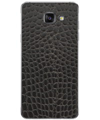 Кожаная наклейка Glueskin Black Reptile для Samsung Galaxy A3 (2016)