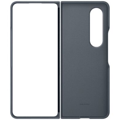 Защитный чехол Leather Cover (FF) для Samsung Galaxy Fold 4 (EF-VF936LJEGUA) - Moss Gray