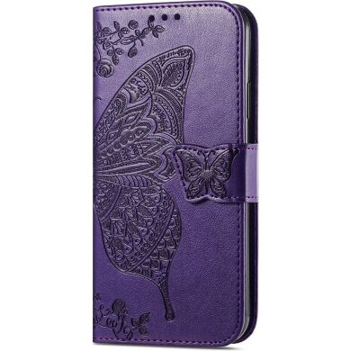 Чехол UniCase Butterfly Pattern для Samsung Galaxy A25 (A256) - Dark Purple