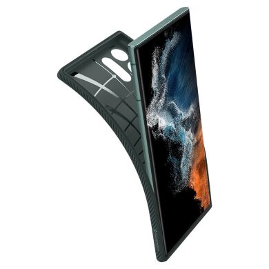 Защитный чехол Spigen (SGP) Liquid Air для Samsung Galaxy S22 Ultra (S908) - Abyss Green