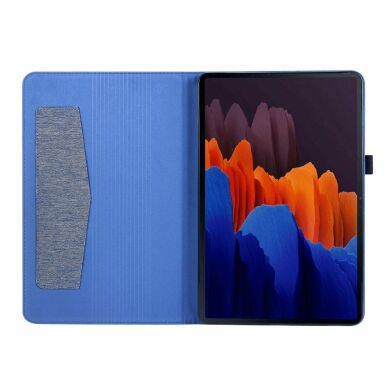 Чехол Deexe Cloth Style для Samsung Galaxy Tab S7 (T870.875) / S8 (T700/706) - Blue