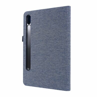 Чехол Deexe Cloth Style для Samsung Galaxy Tab S7 (T870.875) / S8 (T700/706) - Blue