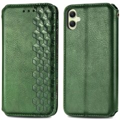 Чохол Deexe Rhombus Wallet для Samsung Galaxy A05 (A055) - Green