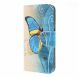 Чехол-книжка Deexe Color Wallet для Samsung Galaxy A10 (A105) - Blue Butterfly. Фото 4 из 5