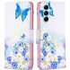 Чехол-книжка Deexe Color Wallet для Samsung Galaxy M14 (M146) - Butterfly and Flowers. Фото 1 из 8