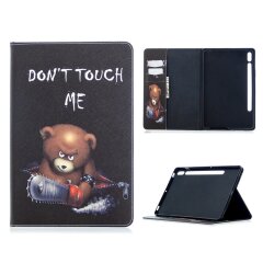 Чехол-книжка Deexe Pattern Style для Samsung Galaxy Tab S7 (T870/875) / S8 (T700/706) - Bear