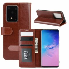 Чохол-книжка Deexe Wallet Style для Samsung Galaxy S20 Ultra (G988) - Brown