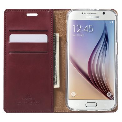 Чехол-книжка MERCURY Classic Flip для Samsung Galaxy S6 (G920) - Wine Red