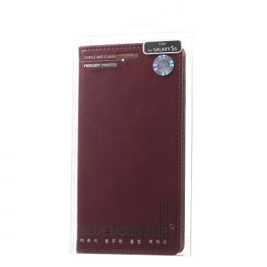 Чехол-книжка MERCURY Classic Flip для Samsung Galaxy S6 (G920) - Wine Red