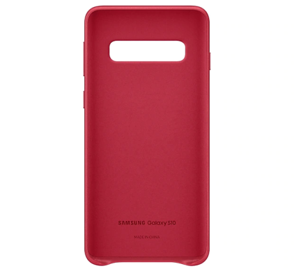 Чохол Leather Cover для Samsung Galaxy S10 (G973) EF-VG973LREGRU - Red