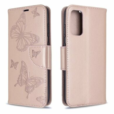 Чехол UniCase Butterfly Pattern для Samsung Galaxy S20 (G980) - Rose Gold
