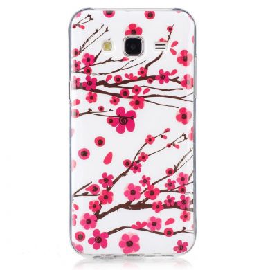 Силиконовый (TPU) чехол Deexe LumiCase для Samsung Galaxy J5 (J500) - Cherry Blossom