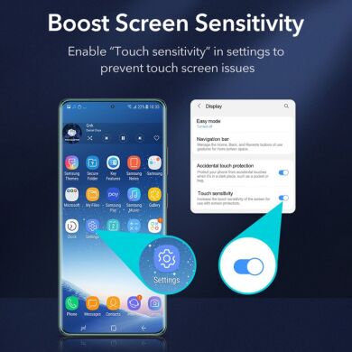 Комплект защитных пленок ESR Liquid Skin Full-Coverage Screen Protector для Samsung Galaxy S22 Ultra (S908)