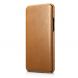Кожаный чехол-книжка ICARER Slim Flip для Samsung Galaxy S9+ (G965) - Khaki. Фото 2 из 15
