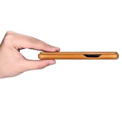 Кожаный чехол-книжка ICARER Slim Flip для Samsung Galaxy S9+ (G965) - Khaki