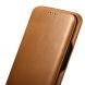 Кожаный чехол-книжка ICARER Slim Flip для Samsung Galaxy S9+ (G965) - Khaki. Фото 8 из 15