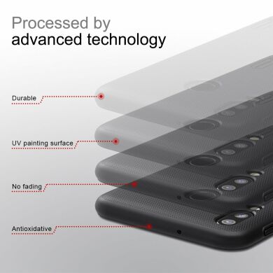Пластиковый чехол NILLKIN Frosted Shield для Samsung Galaxy M20 (M205) - Black