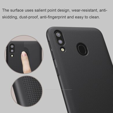 Пластиковый чехол NILLKIN Frosted Shield для Samsung Galaxy M20 (M205) - Black