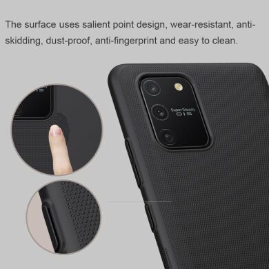 Пластиковый чехол NILLKIN Frosted Shield для Samsung Galaxy S10 Lite (G770) - Black