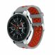Ремешок Deexe Dual Color для Samsung Galaxy Watch 46mm / Watch 3 45mm / Gear S3 - Grey / Red. Фото 1 из 5