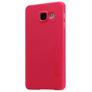 Пластиковая накладка NILLKIN Frosted Shield для Samsung Galaxy A3 (2016) + пленка - Red