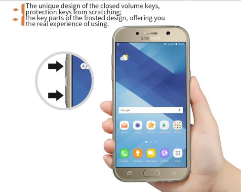 Силиконовый (TPU) чехол NILLKIN Nature для Samsung Galaxy A5 2017 (A520) - Transparent