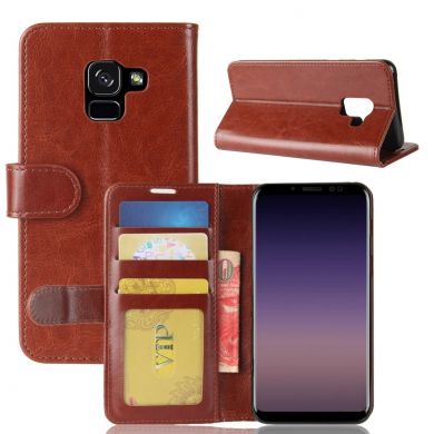 Чехол-книжка Deexe Wallet Style для Samsung Galaxy A8 2018 (A530) - Brown