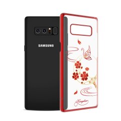 Пластиковый чехол KINGXBAR Diamond Flower для Samsung Galaxy Note 8 (N950) - Butterfly in Flowers