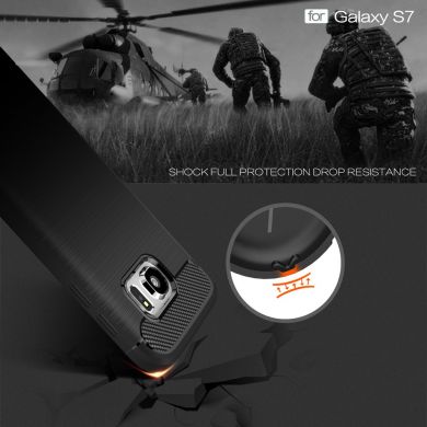 Защитный чехол UniCase Carbon для Samsung Galaxy S7 (G930) - Black