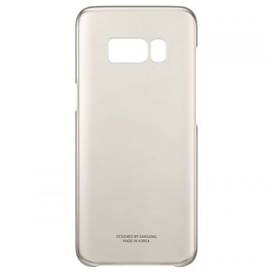 Пластиковий чохол Clear Cover для Samsung Galaxy S8 (G950) EF-QG950CFEGRU - Gold