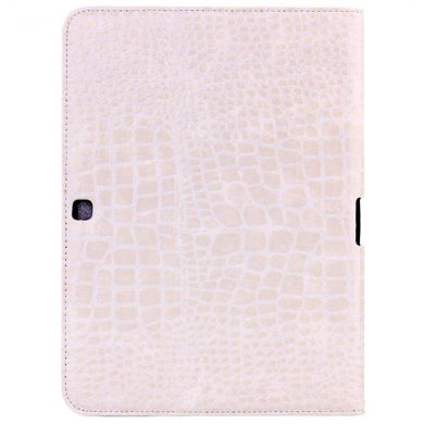 Чехол Deexe Crocodile Style для Samsung Galaxy Tab 4 10.1 (T530/531) - White