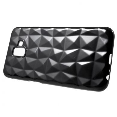 Силиконовый чехол Deexe 3D Diamond Texture для Samsung Galaxy J6+ (J610) - Black