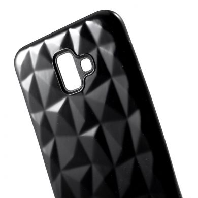 Силиконовый чехол Deexe 3D Diamond Texture для Samsung Galaxy J6+ (J610) - Black