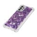 Силиконовый (TPU) чехол Deexe Liquid Glitter для Samsung Galaxy A32 (А325) - Dark Purple Hearts. Фото 3 из 7