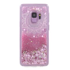 Силіконовий (TPU) чохол Deexe Liquid Glitter для Samsung Galaxy S9 (G960), Mandala Flowers