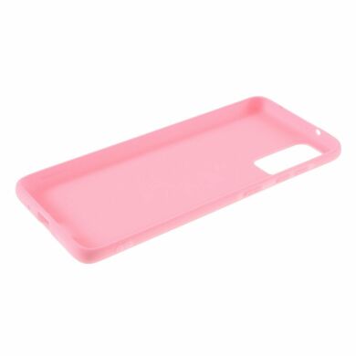 Силиконовый (TPU) чехол Deexe Matte Case для Samsung Galaxy S20 (G980) - Pink