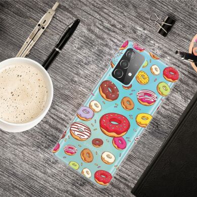 Силиконовый (TPU) чехол Deexe Pretty Glossy для Samsung Galaxy A73 (A736) - Doughnut